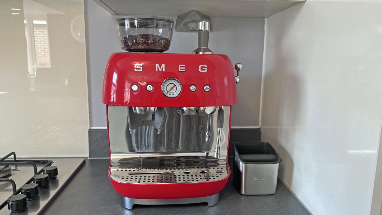  Smeg Semi-Automatic Espresso Machine lead image for review on top ten reviews. 