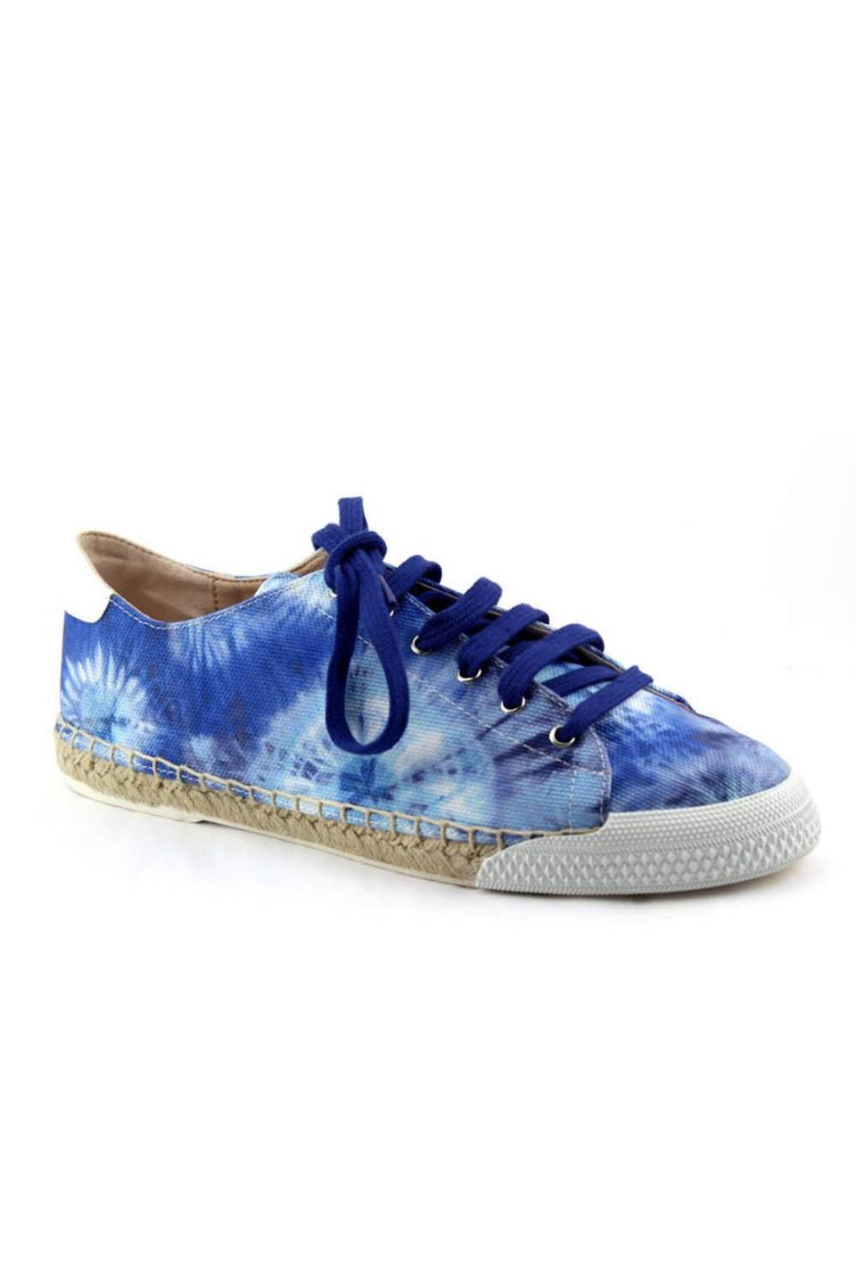 Amanda Sneaker in Electric Blue Tie Dye