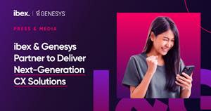 ibex and Genesys partnership press release graphic