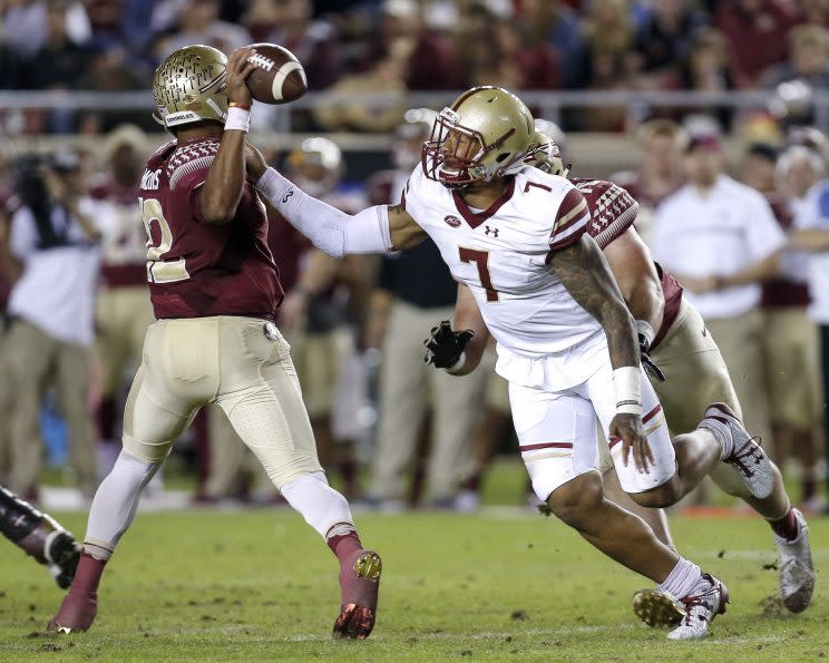 Harold Landry leads Boston College and FBS in sacks this season with 15.