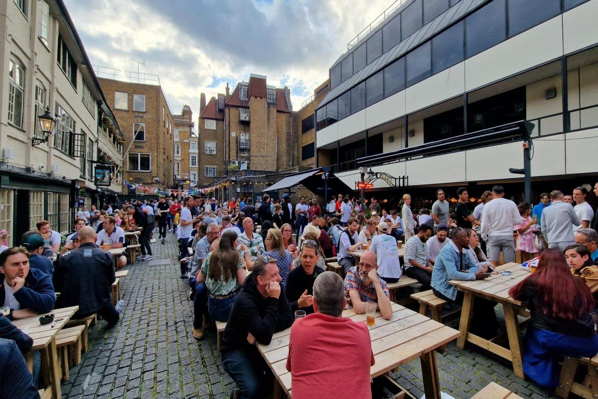 The George has a huge new screen to watch the Euros and a pub garden for more than 300 people <i>(Image: The George)</i>