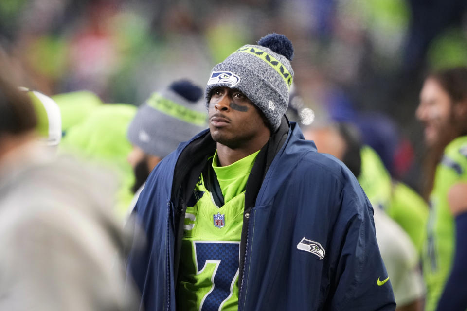 Geno Smith struggled early, and the Seahawks couldn't recover. (AP Photo/Lindsey Wassen)