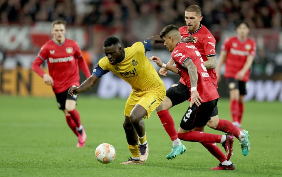 Victor Boniface stood out for Royale Union Saint-Gilloise before his move to Bayer Leverkusen (Getty Images)