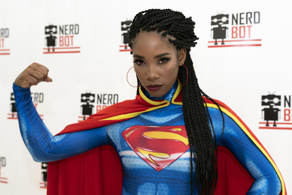 PASADENA, CA, UNITED STATES - 2018/09/22: Cosplayer, Krystina Arielle, attends Nerdbot Con, a cosplay convention. The annual Nerdbot convention included cosplay contests, panels, special guests, and events for gaming, movies and TV fans. (Photo by Ronen Tivony/Pacific Press/LightRocket via Getty Images)