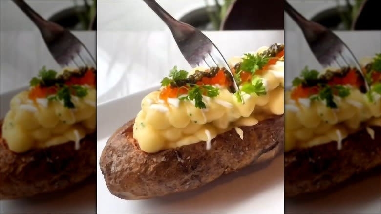 BOA Steakhouse twice baked potato