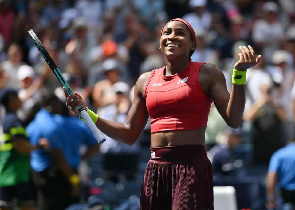 年僅19歲的美國小將高芙(Coco Gauff)首度晉美網4強。法新社