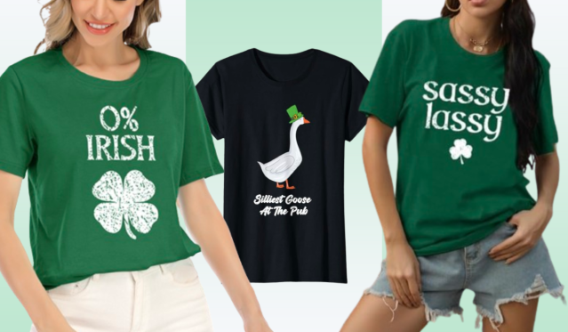 Begorrah! These cheeky St. Patrick's Day tees at  will keep you on  theme and in style