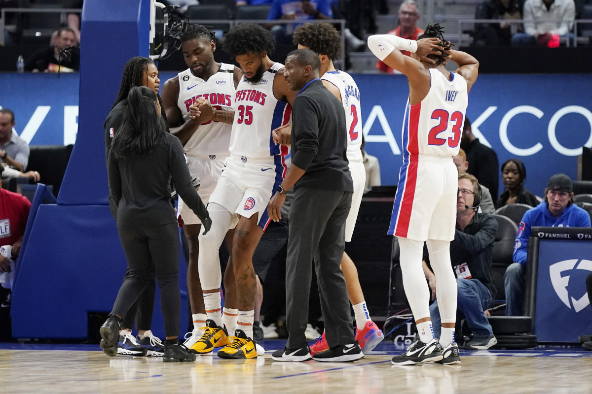 Bumps and bruises galore dot Pistons camp, but Bagley grateful to escape  major injury