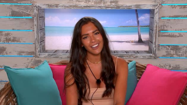 Gemma Owen in the Love Island villa (Photo: ITV/Shutterstock)