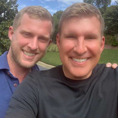 <p>Todd Chrisley/Instagram</p> Kyle Chrisley (left) and Todd Chrisley (right)