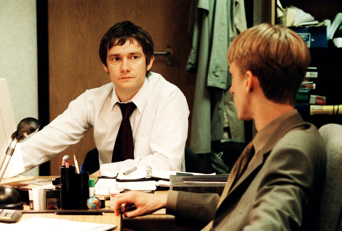 Bored stiff: Martin Freeman’s Tim – a cultural embodiment of workplace apathy – in the seminal comedy ‘The Office’ (Alamy)