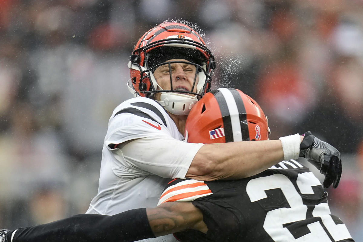 Cleveland Browns sack Joe Burrow, Cincinnati Bengals - ESPN