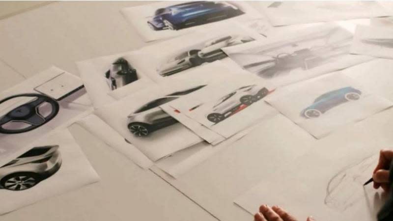 目前平價特斯拉只有在部分影片中以設計手稿之姿驚鴻一瞥亮相。(圖片來源/ Tesla)