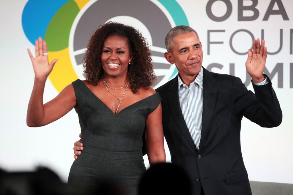 From left: Former First Lady Michelle Obama and former President Barack Obama | Scott Olson/Getty