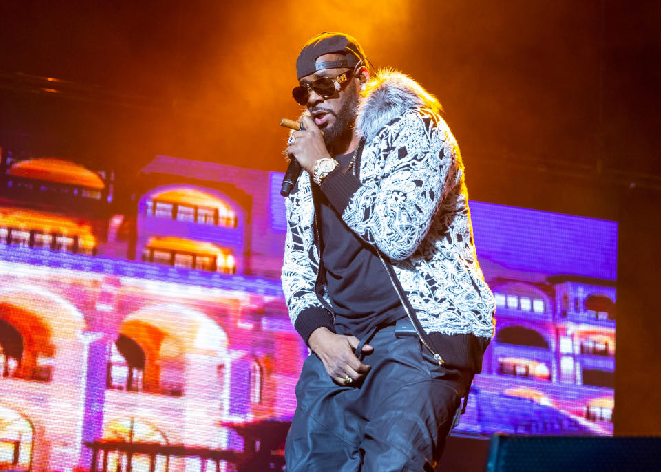 R. Kelly performing at Little Caesars Arena in Detroit on Feb. 21, 2018. (Photo: Scott Legato/Getty Images)