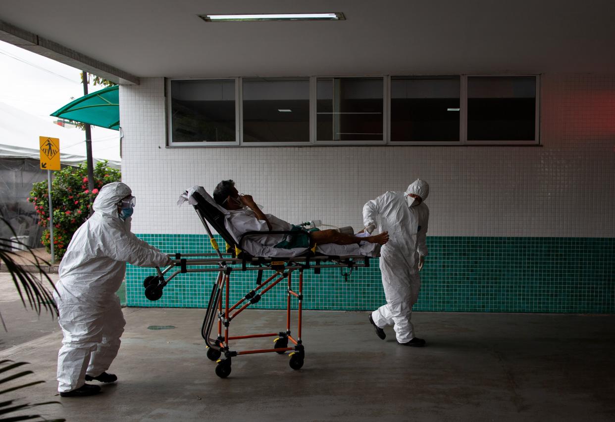 <p>Patients are being transferred out of Manaus as the city runs out of oxygen</p> (AFP via Getty Images)