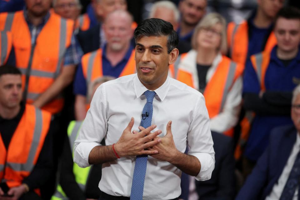 Rishi Sunak has pledged to bring down net migration to the UK (Reuters)