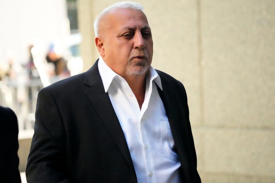 Fred Daibes arrives at the federal courthouse in New York, Wednesday, Sept. 27, 2023, to face corruption charges brought by the U.S. Attorney for the Southern District of New York.