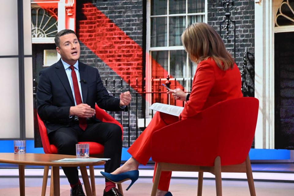 Mr Streeting said Labour won’t have a “magic wand” but committed to meeting long-missed A&E targets within the next five years (Jeff Overs/BBC/PA Wire)