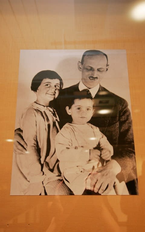 Otto Frank with his daughters Anne and Margot - Credit: Imogen Brown&nbsp;/Big Apple