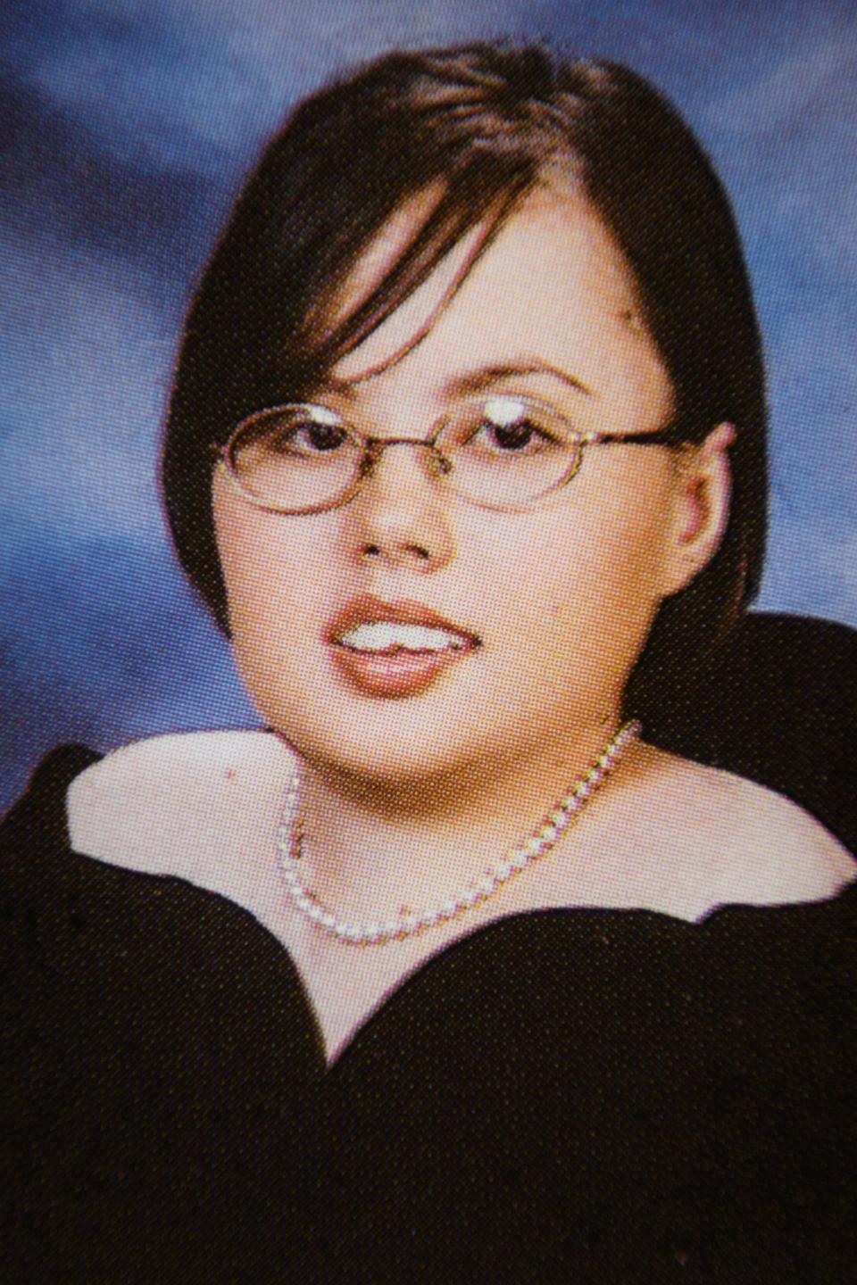 A photo of Stacey Park Milbern from the 2005 Massey Hill Classical High School yearbook. Milbern is being honored on the U.S. quarter.