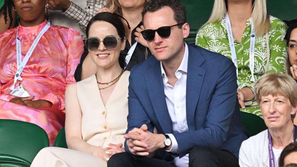 Michelle and Jasper attend the All England Lawn Tennis and Croquet Club on July 03, 2022 