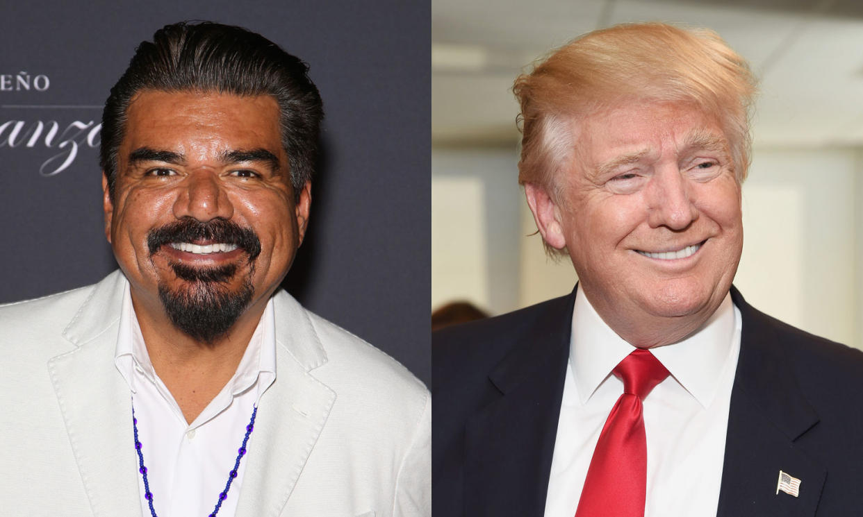 George Lopez and Donald Trump. (Photo: Getty Images)