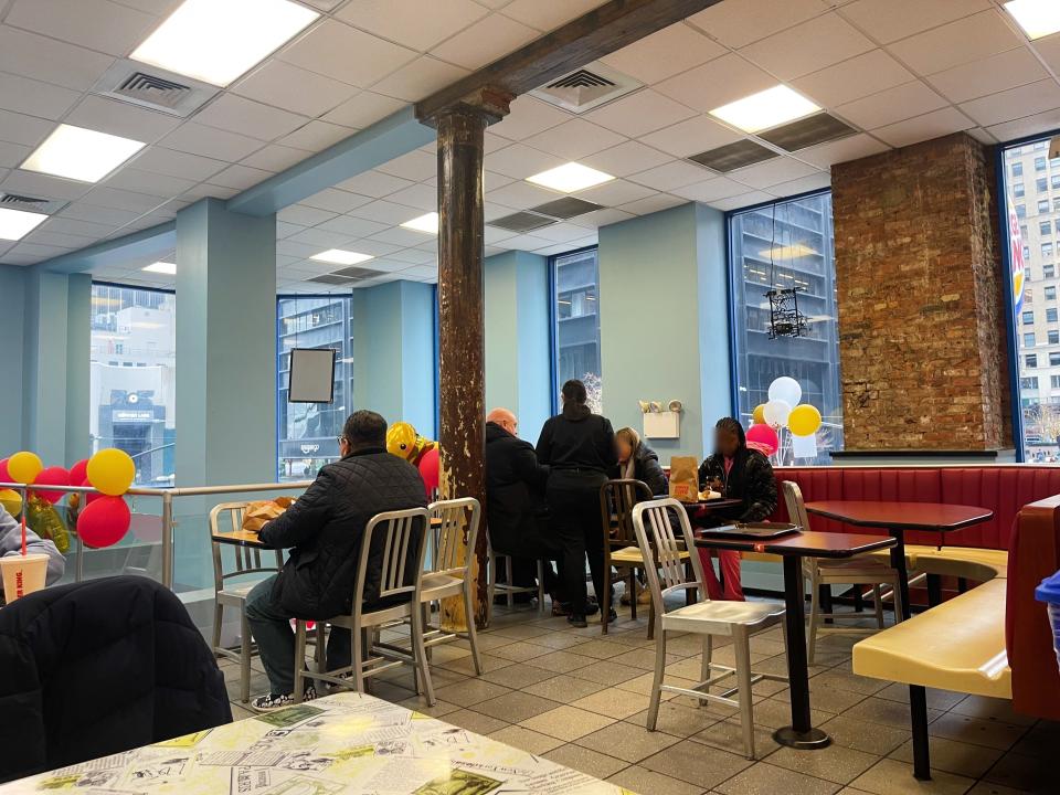 burger king new york city upstairs dining room