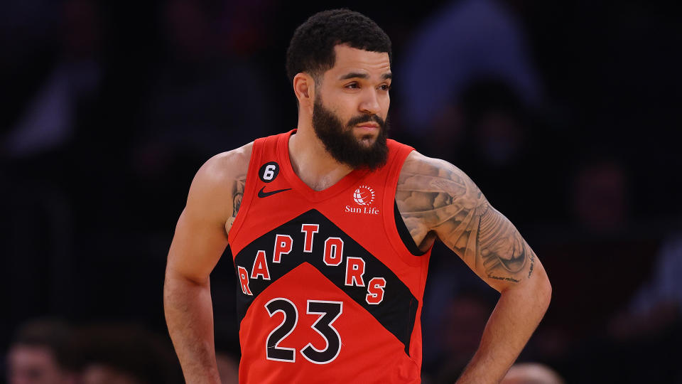 Raptors point guard Fred VanVleet reportedly had a big offer on the table before the 2022-23 season. (Photo by Mike Stobe/Getty Images)