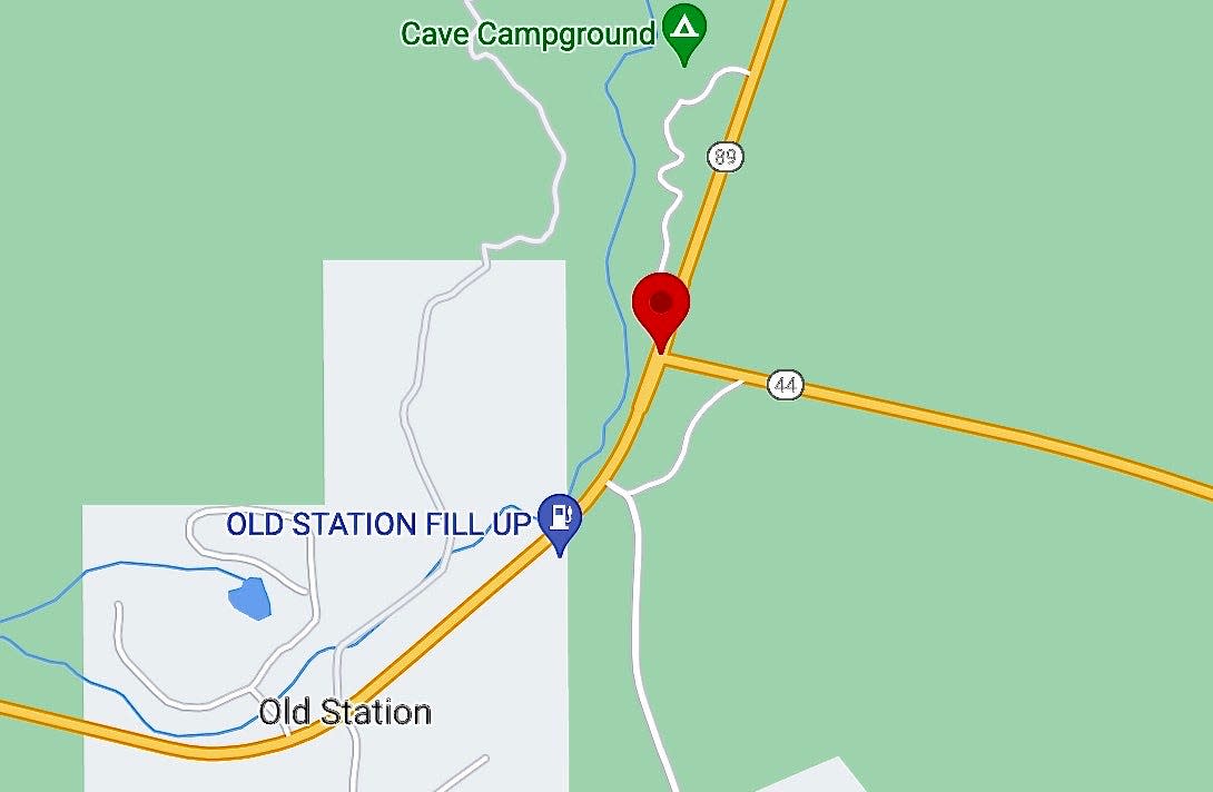 The California Highway Patrol says a person died in a collision at Highways 44 and 89 about four miles north of Old Station on Wednesday morning, Oct. 5, 2022.