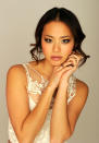 NEW YORK, NY - APRIL 25: Actress Jamie Chung of the film 'Knife Fight' visits the Tribeca Film Festival 2012 portrait studio at the Cadillac Tribeca Press Lounge on April 25, 2012 in New York City. (Photo by Larry Busacca/Getty Images)