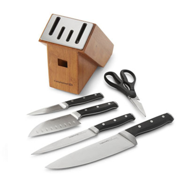 Kitchen Knife Set With Self-Sharpening Block - Yahoo Shopping