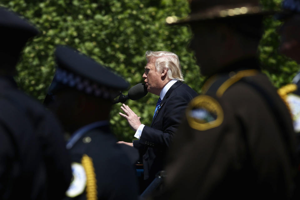 Trump speaks at the National Peace Officers’ Memorial