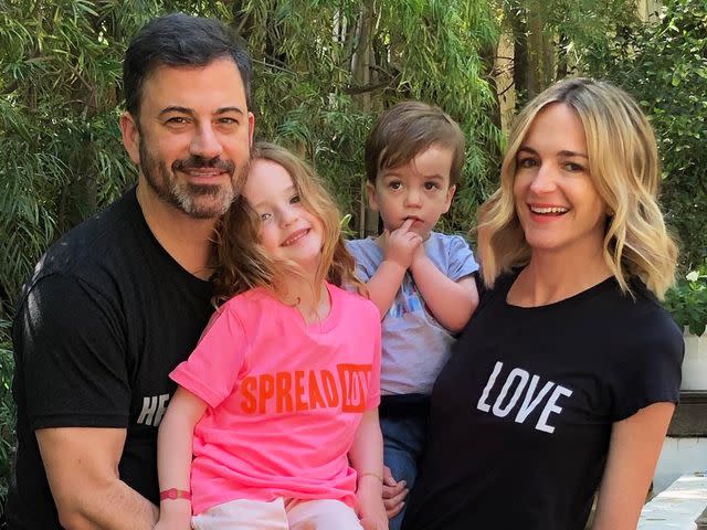 Jimmy Kimmel Instagram Jimmy Kimmel and wife Molly with son Billy and daughter Jane