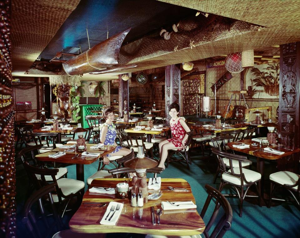 Tiki restaurants exploded in popularity.
