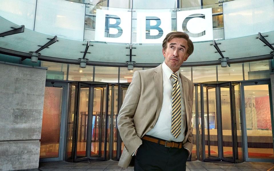 He's back at the Beeb! Alan Partridge returned to prime-time TV last night - PA