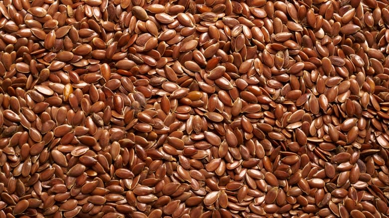 Flax seed background