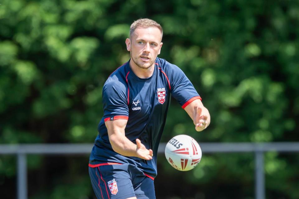 Ben Currie in training with England ahead of the mid-season Test against France <i>(Image: SWPix.com)</i>