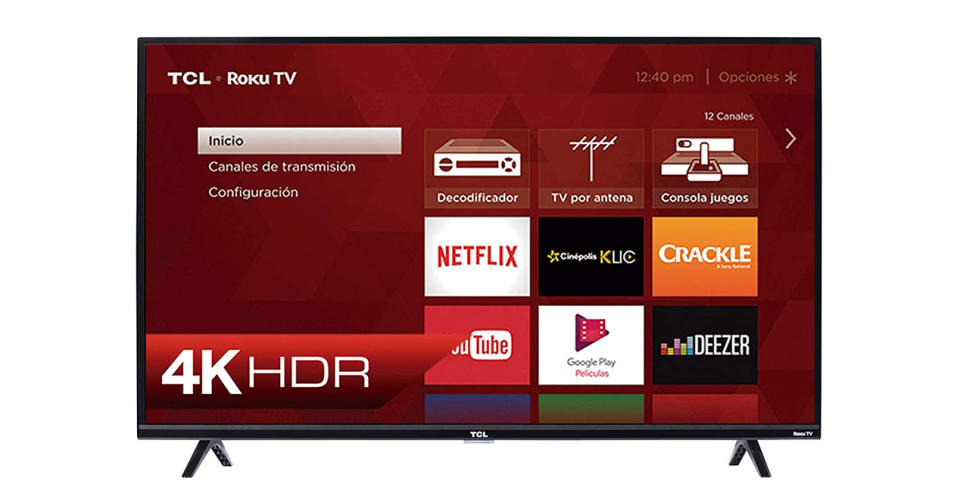 Smart TV de 55" de TCL - Foto: Amazon.com.mx