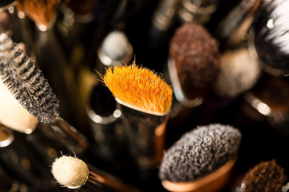 These zoomed-in photos of makeup brushes will inspire you to finally clean yours
