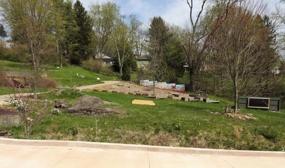 The children's garden at Clary Gardens will be getting some upgrades including a white board and stumps for an outdoor classroom and an area where kids can play florist.