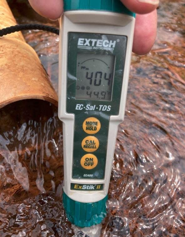 A citizen group in Minnesota said surface-water temperatures like this are indicative of a breach of an underground aquifer. State regulators suggest this may be the fourth time that construction of an Enbridge pipeline created such issue. Photo courtesy of Those Who Help Beaver