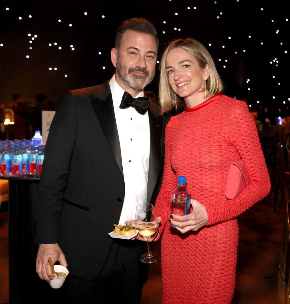 Jimmy Kimmel and Molly McNearney at Emmy's Governors Ball.