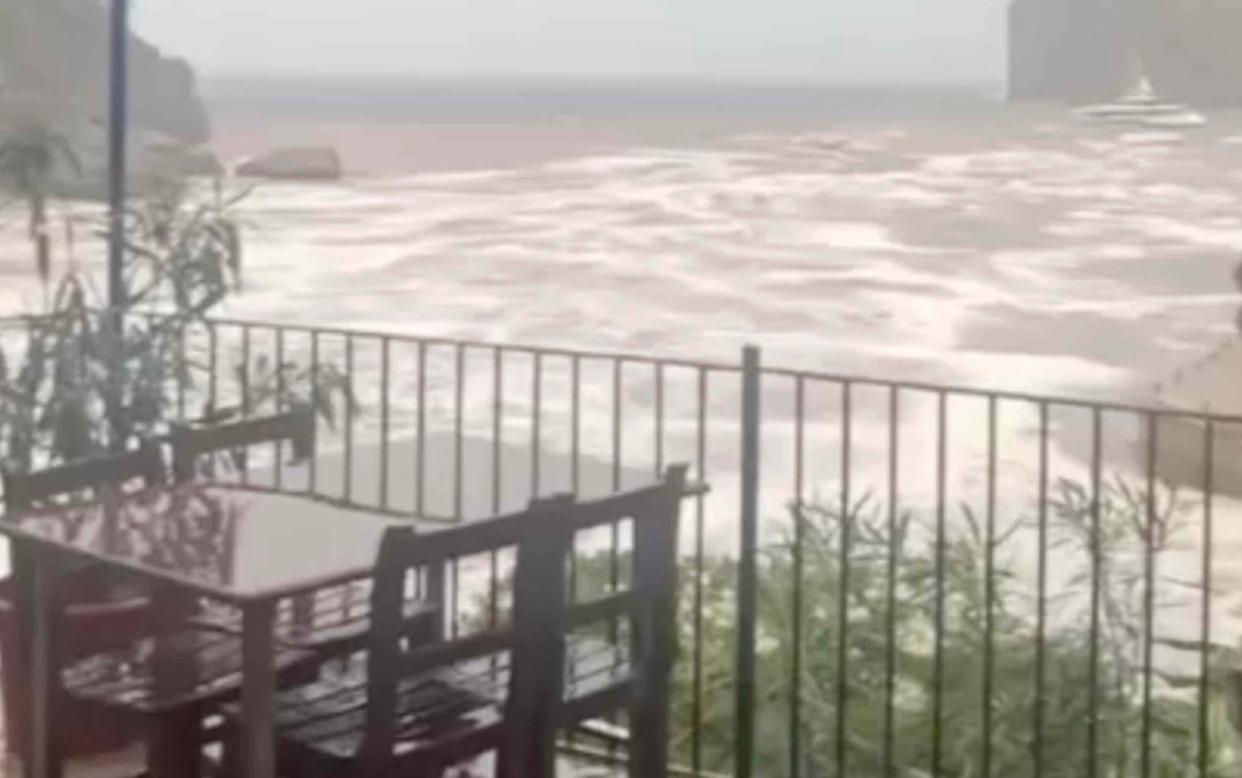 Majorca was affected by storms with heavy rain on Tuesday