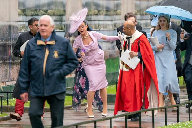 <p><a href="https://www.gettyimages.com/detail/news-photo/katy-perry-leaves-westminster-abbey-following-the-news-photo/1252766469?adppopup=true" rel="nofollow noopener" target="_blank" data-ylk="slk:Jane Barlow - WPA Pool/Getty Images;elm:context_link;itc:0;sec:content-canvas" class="link ">Jane Barlow - WPA Pool/Getty Images</a></p>