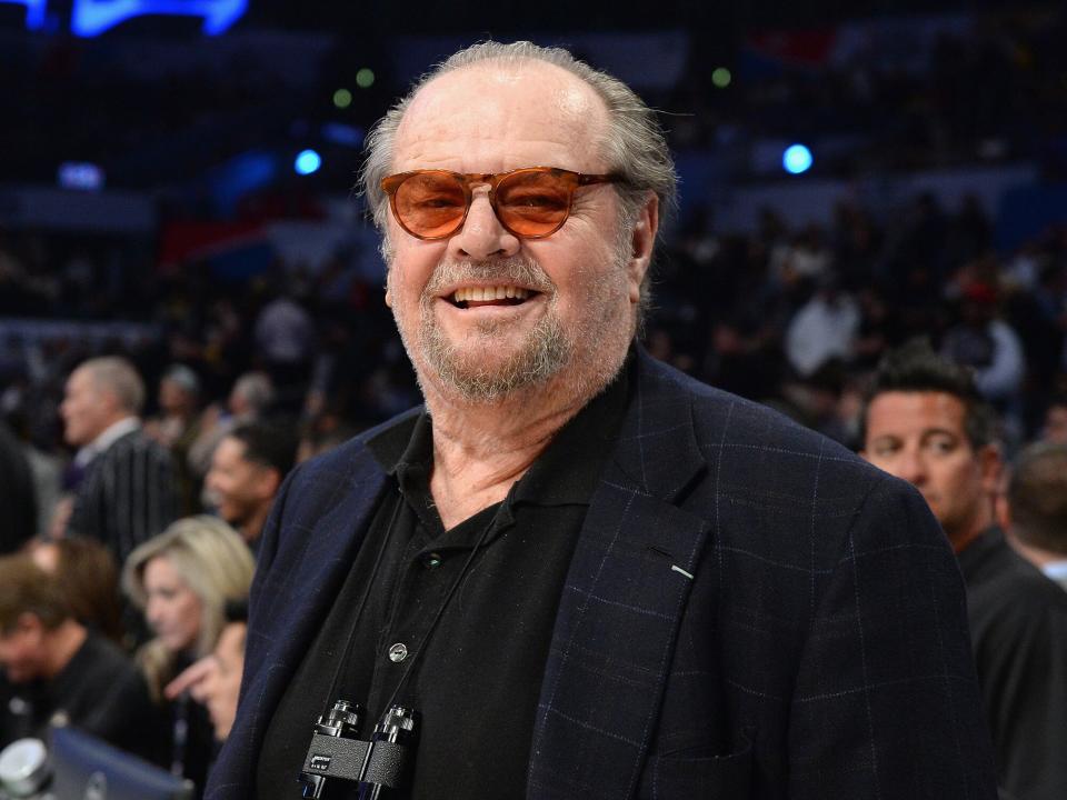 Jack Nicholson attends the NBA All-Star Game 2018 at Staples Center on February 18, 2018 in Los Angeles, California