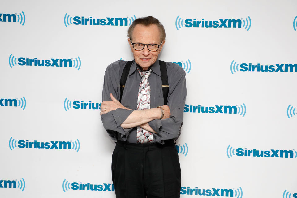 Larry King, pictured here in March, shares a health update. (Photo: Taylor Hill/Getty Images for SiriusXM)