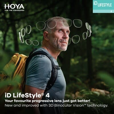 HOYA Vision Care, a leader in eyeglass lens technology, announces the launch of iD LifeStyle® 4 featuring 3D Binocular Vision™ technology