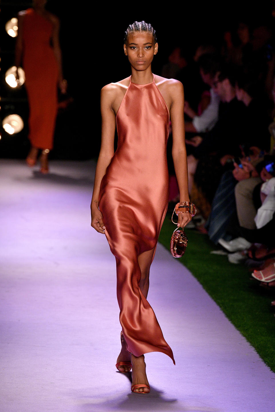 A model walks the runway for Brandon Maxwell during New York Fashion Week on Sept. 7.