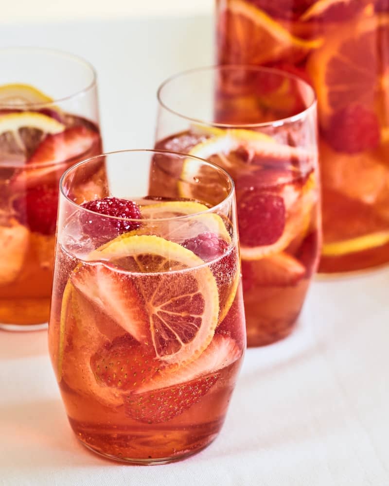 Strawberry & Limoncello Rosé Sangria